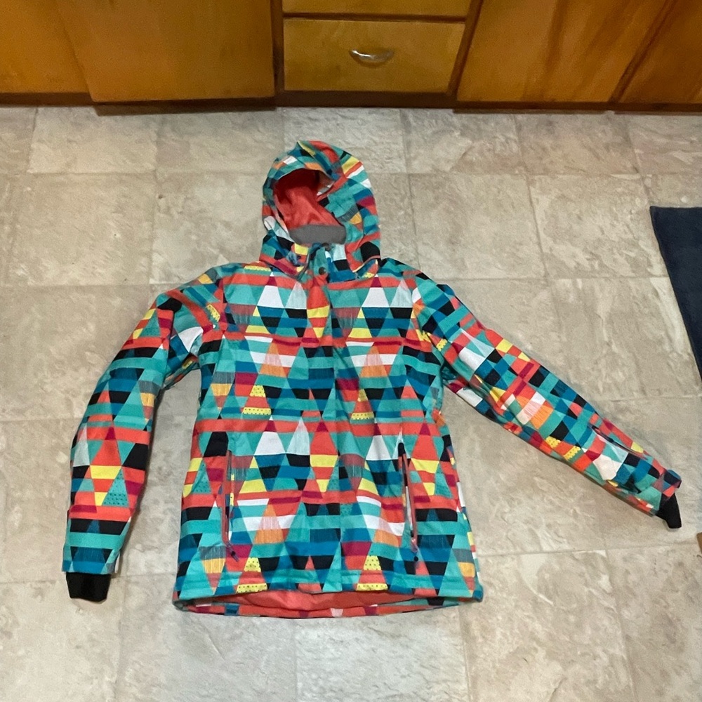 Colorful Geometric Women's Ski Jacket
